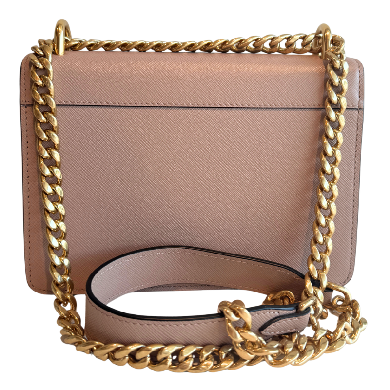 Prada Saffiano Leather Chain Flap Bag