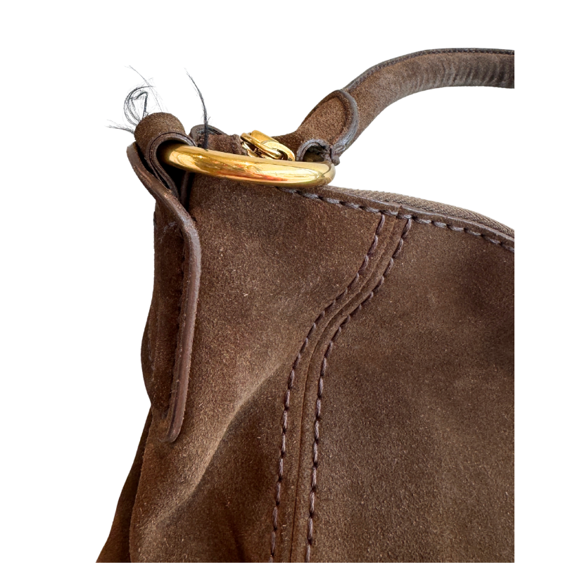 Prada Scamosciato Suede Hobo Tote