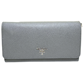 Prada Saffiano Leather Wallet On Chain