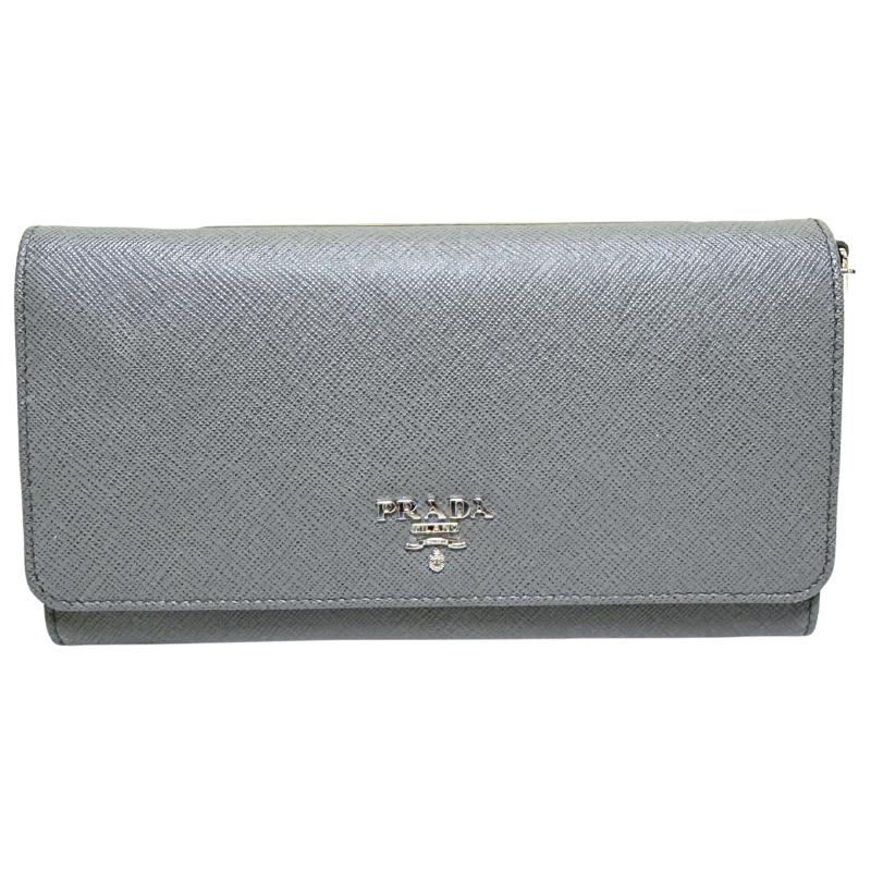 Prada Saffiano Leather Wallet On Chain