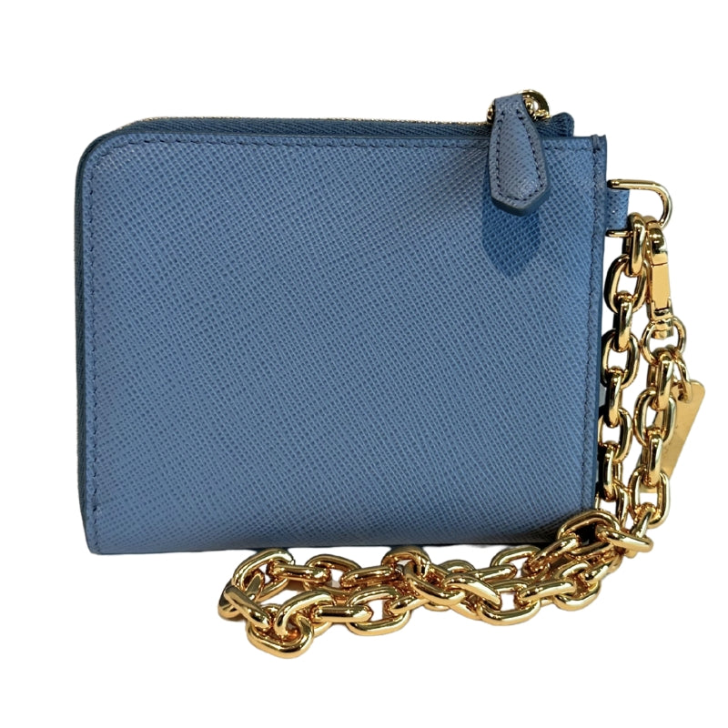 Prada Saffiano Leather Zip Wallet Wristlet