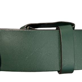 Small Scratch on Gucci GG Buckle Leather Belt on a white background. 