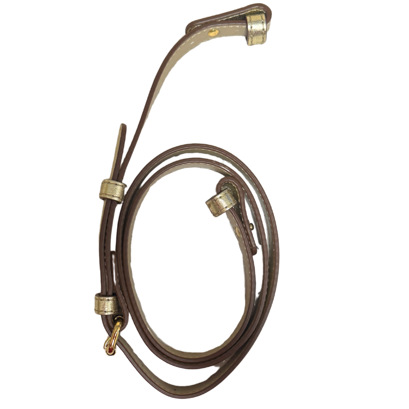 Stella McCartney Studded Logo Metallic Shoulder Bag