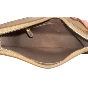 Stella McCartney Studded Logo Metallic Shoulder Bag