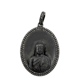 The Woods Fine Jewelry Pave Diamond Buddha Pendant