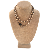 The Woods Fine Jewelry Beaded Pave Diamond Clasp Necklace