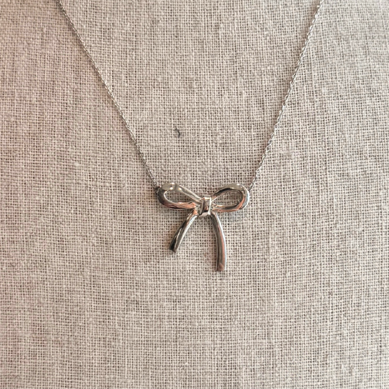 Tiffany & Co. Sterling Silver Bow Necklace