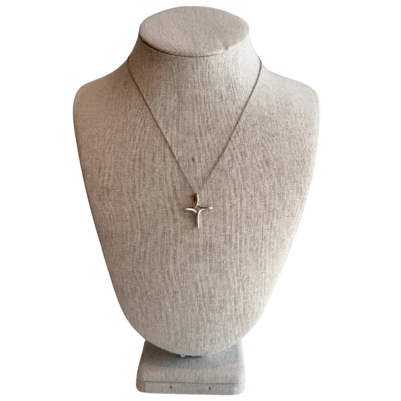 Tiffany & Co. Sterling Silver Infinity Cross Necklace