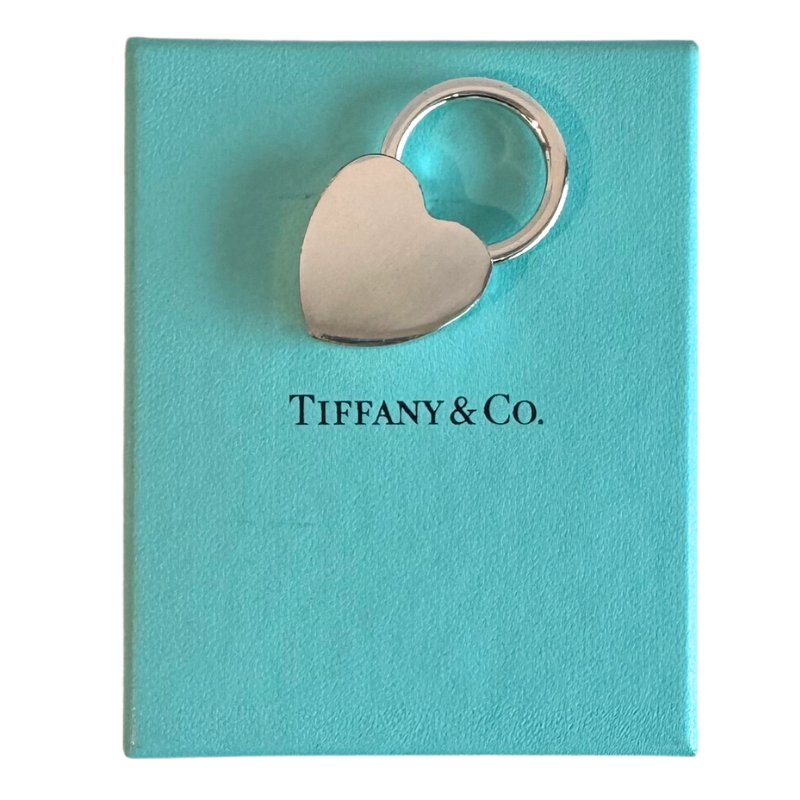 Tiffany & Company Sterling Silver Heart Keyring Keychain