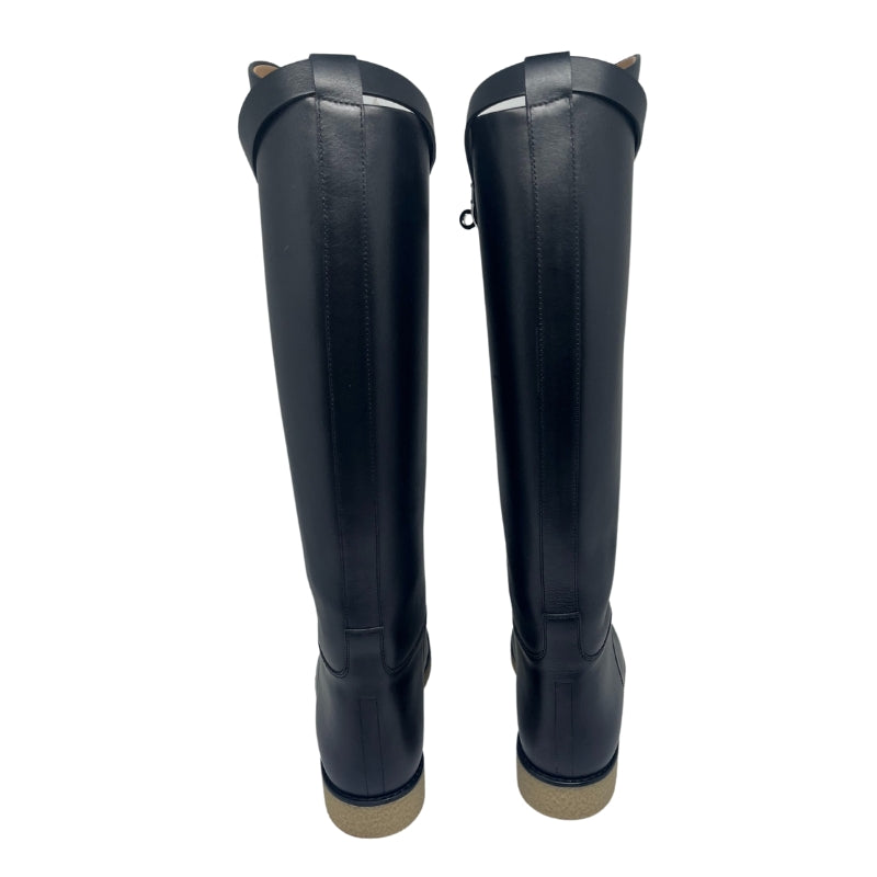 Hermes Jumping Leather Riding Boots Back 