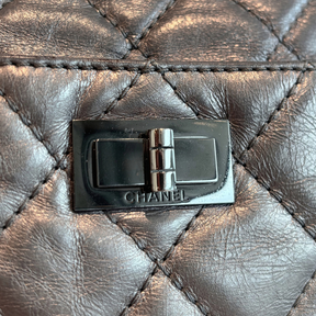 Up Close Image of Chanel Logo. 