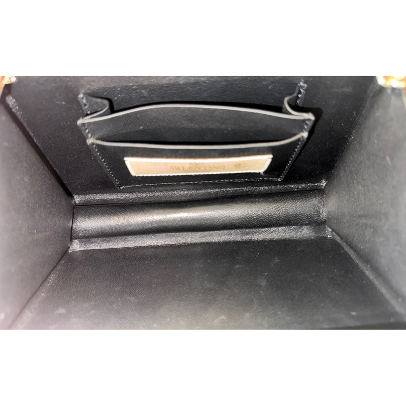 Valentino Beaded Napa Leather Minaudiere Clutch