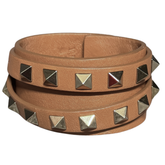 Valentino Rockstud Double Wrap Cuff Bracelet