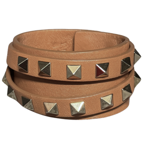 Valentino Rockstud Double Wrap Cuff Bracelet
