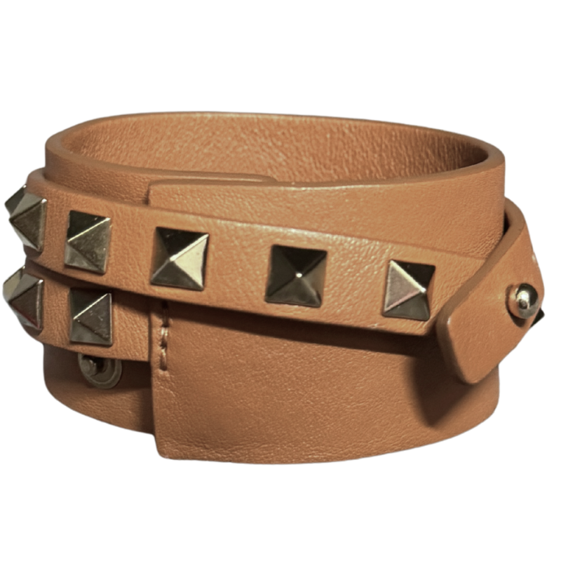 Valentino Rockstud Double Wrap Cuff Bracelet