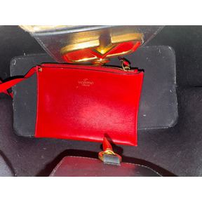 Valentino Raffia Vlogo Escape Shopping Tote