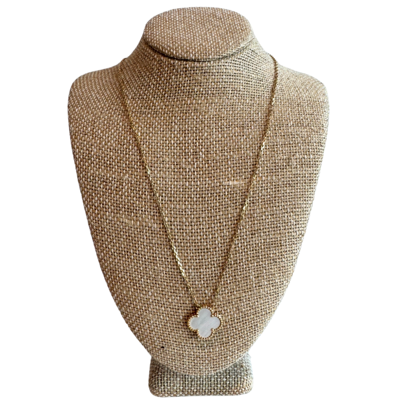 Van Cleef & Arpels Vintage Alhambra Mother-Of-Pearl Pendant Necklace
