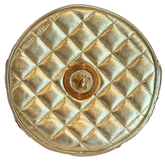 Versace Nappa Quilted La Medusa Round Camera Bag