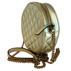 Versace Nappa Quilted La Medusa Round Camera Bag
