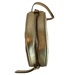 Versace Nappa Quilted La Medusa Round Camera Bag