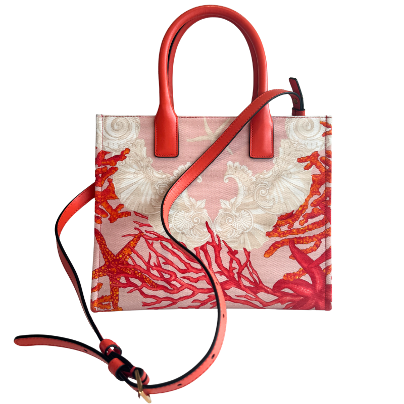 Versace La Medusa Barocco Sea Small Canvas Tote