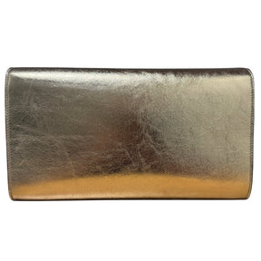 Saint Laurent Metallic Monogram Large Belle De Jour Clutch