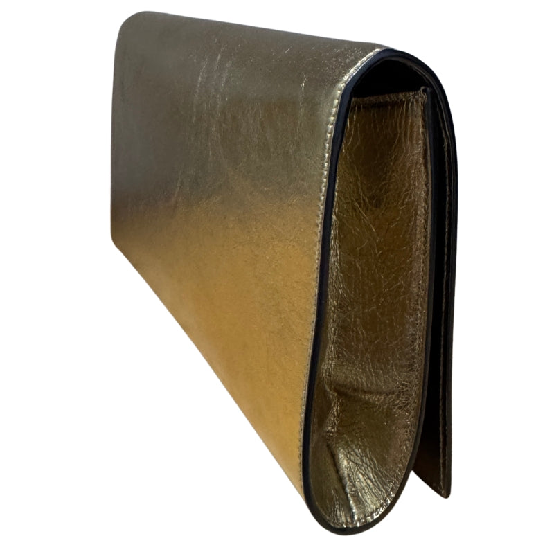 Saint Laurent Metallic Monogram Large Belle De Jour Clutch