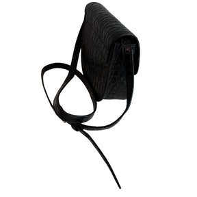 Saint Laurent Crocodile Embossed Calfskin Small Kaia Satchel