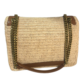 Saint Laurent Raffia Medium Niki Shoulder Bag