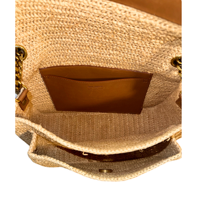 Saint Laurent Raffia Medium Niki Shoulder Bag