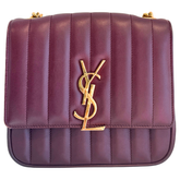 Saint Laurent Matelasse Monogram Small Vicky Chain Bag