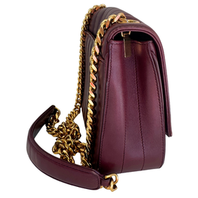 Saint Laurent Matelasse Monogram Small Vicky Chain Bag