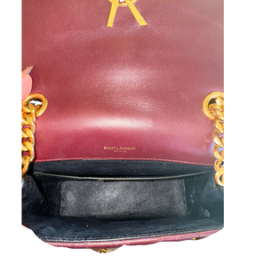 Saint Laurent Matelasse Monogram Small Vicky Chain Bag