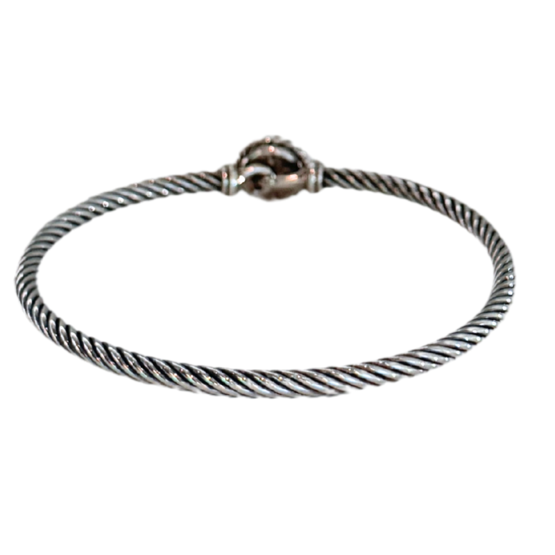 David Yurman Blue Topaz Petite Chatelaine Cable Bracelet