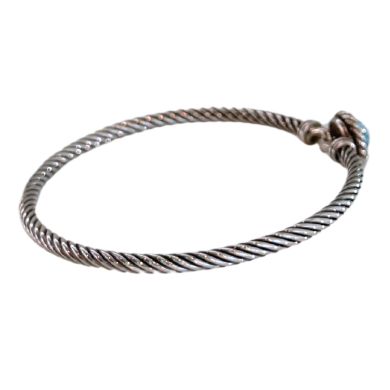 David Yurman Blue Topaz Petite Chatelaine Cable Bracelet