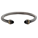 David Yurman Classic Onyx Cable Cuff Bracelet