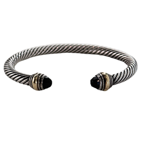 David Yurman Classic Onyx Cable Cuff Bracelet