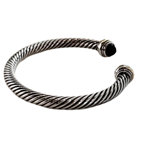 David Yurman Classic Onyx Cable Cuff Bracelet