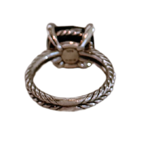 David Yurman Onyx & Diamond Chatelaine Cable Ring