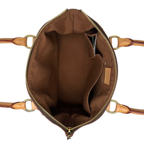 Louis Vuitton Monogram Tivoli PM, Brown Coated Canvas Exterior, LV Monogram, Brass Hardware, Rolled Handles, Canvas Lining, Three Interior Pockets, Top Zip Closure, Dust Bag Included, Condition: Excellent