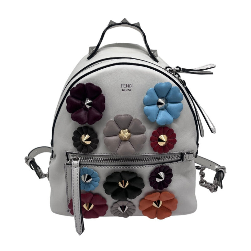 fendi backpack - mini Baguette Black Nylon Gold Logo Small Travel Bag crafted Mini Back To School backpack is a must Fendi - Mini Leather-Trimmed Logo-Embossed