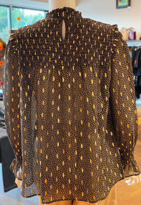 Elan Shimmer Print Blouse