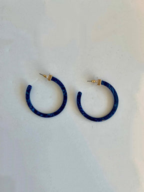 Speckled Hoop Earrings