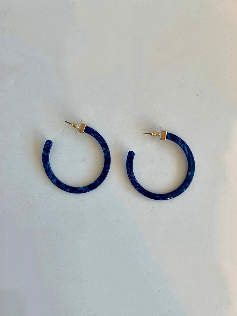 Speckled Hoop Earrings