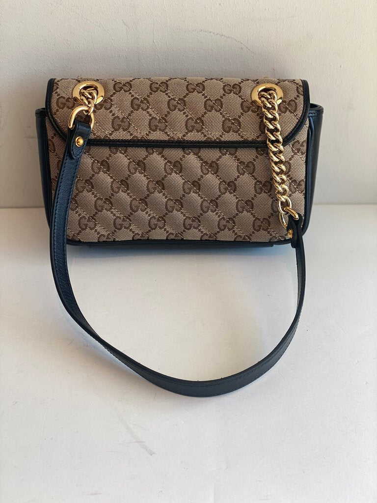 Gucci Monogram Matelass Diagonal Marmont Shoulder Bag