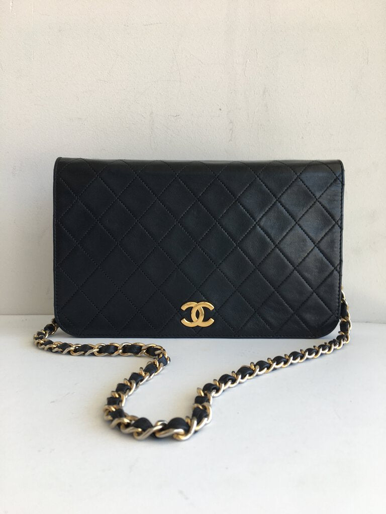 Chanel Quilted Lambskin Leather Single-Flap Bag