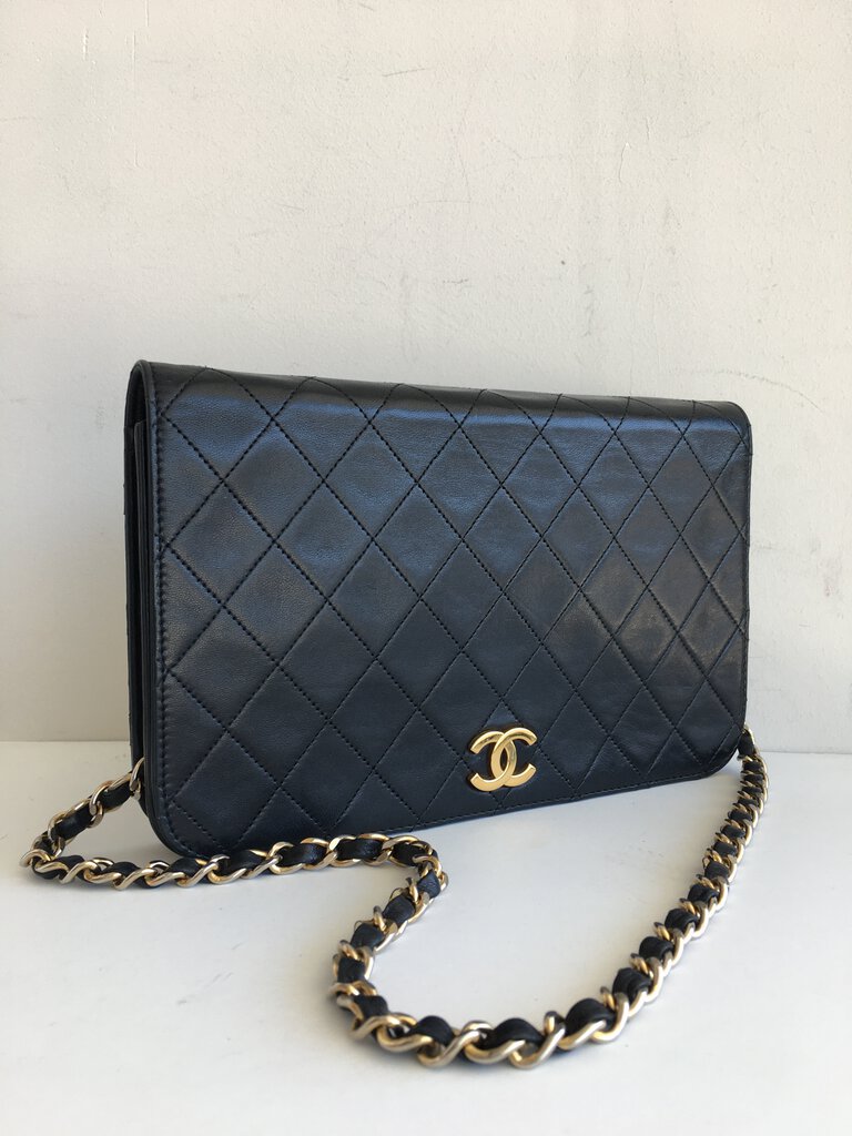 Chanel Quilted Lambskin Leather Single-Flap Bag