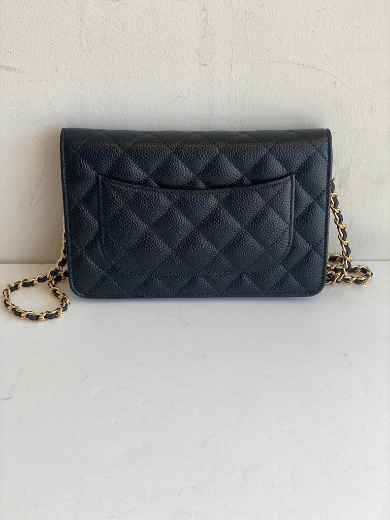 Chanel Caviar Quilted Wallet On Chain
