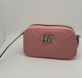 Gucci Marmont Matelass Pink Crossbody Bag