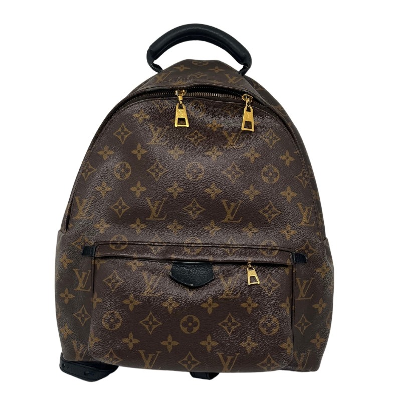Louis Vuitton Monogram Palm Springs Backpack, Brown Coated Canvas, Brass Hardware, Leather Trim, Rolled Handle, Dual Adjustable Shoulder Straps, Single Exterior Pocket, Grosgrain Lining, Single Interior Pocket, Zip Closure, Condition: Good, Minor Distressing Shown Above